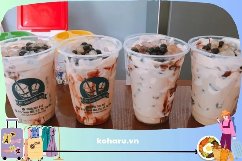 Ớt Sim Milk Tea